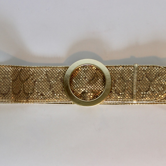 Vintage Whiting & Davis Gold Mesh Belt